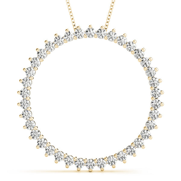 18K Yellow Gold 1/2 ct tw Fashion Diamond Pendant