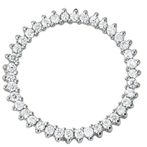 14K White Gold 1/2 ct tw Fashion Diamond Pendant