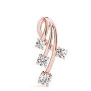 18K Rose Gold 1 ct tw Fashion Diamond Pendant