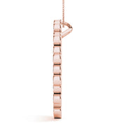 18K Rose Gold 1 ct tw Fashion Diamond Pendant