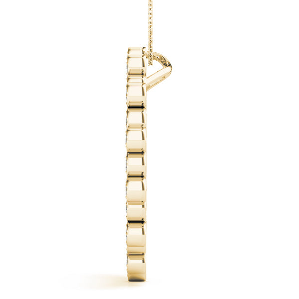 18K Yellow Gold 1 ct tw Fashion Diamond Pendant