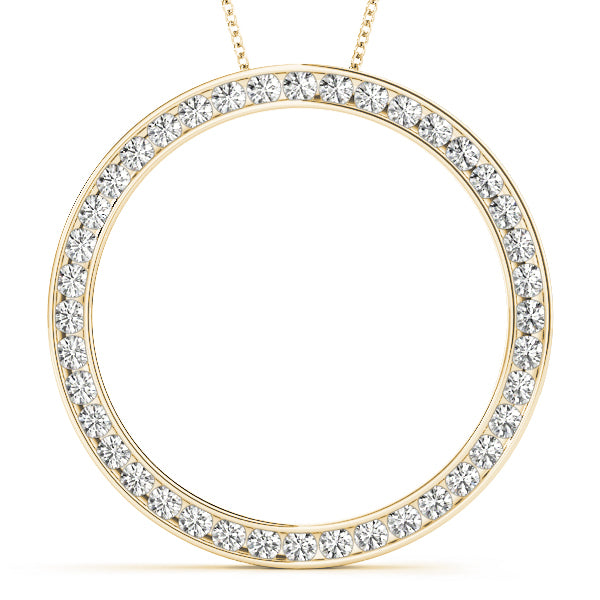 18K Yellow Gold 7/8 ct tw Fashion Diamond Pendant