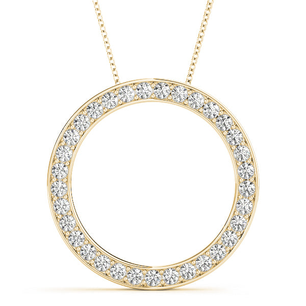 14K Yellow Gold 1 ct tw Fashion Diamond Pendant