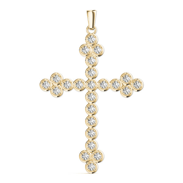 18K Yellow Gold 1 ct tw Fashion Diamond Pendant
