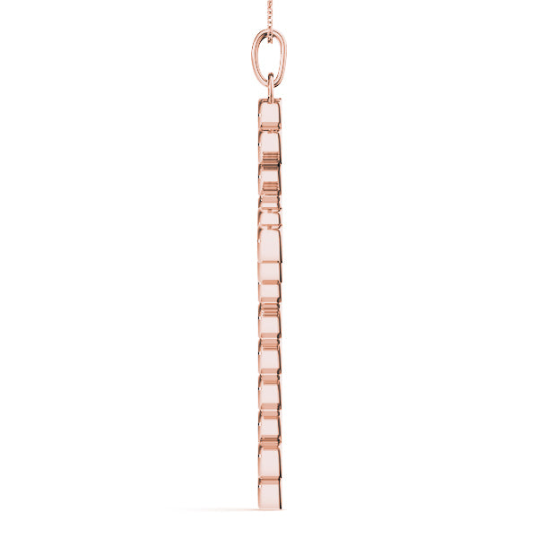 14K Rose Gold 1 ct tw Fashion Diamond Pendant