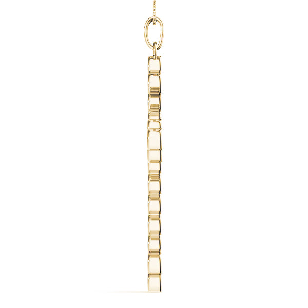 18K Yellow Gold 1 ct tw Fashion Diamond Pendant