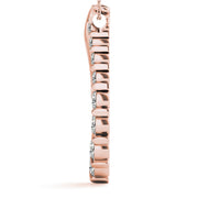 14K Rose Gold 1 ct tw Fashion Diamond Pendant