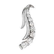 18K White Gold 1 ct tw Fashion Diamond Pendant