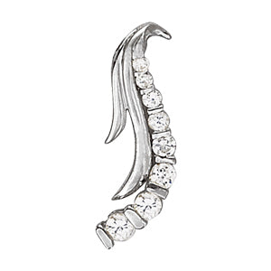 18K White Gold 1 ct tw Fashion Diamond Pendant
