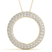 14K Yellow Gold 1 ct tw Fashion Diamond Pendant