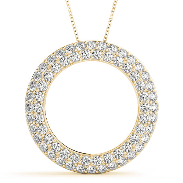 14K Yellow Gold 1 ct tw Fashion Diamond Pendant