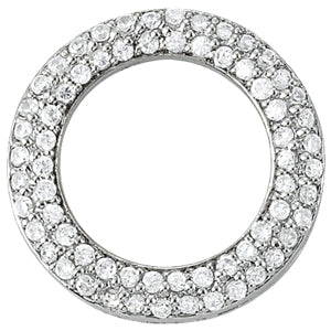 Platinum 1 ct tw Fashion Diamond Pendant