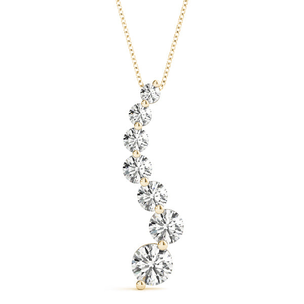 14K Yellow Gold 1 ct tw Fashion Diamond Pendant