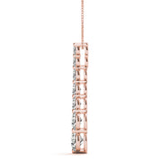 18K Rose Gold 1 ct tw Fashion Diamond Pendant
