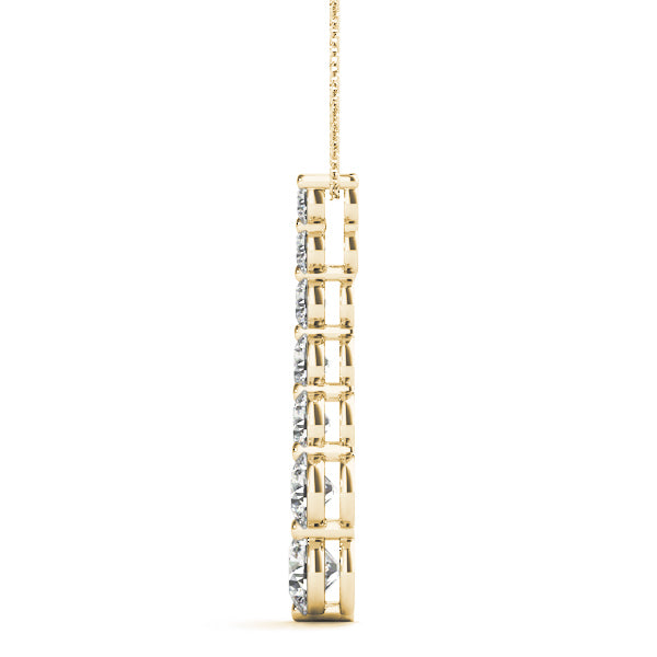 14K Yellow Gold 1 ct tw Fashion Diamond Pendant