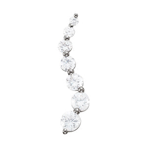 18K White Gold 1 ct tw Fashion Diamond Pendant