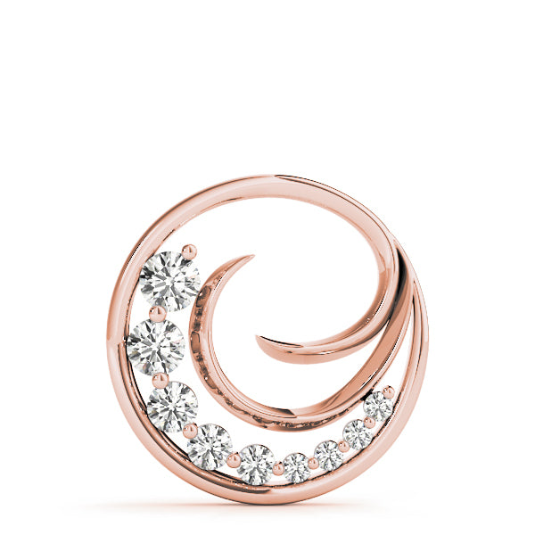 18K Rose Gold 1 ct tw Fashion Diamond Pendant