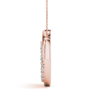 14K Rose Gold 1 ct tw Fashion Diamond Pendant
