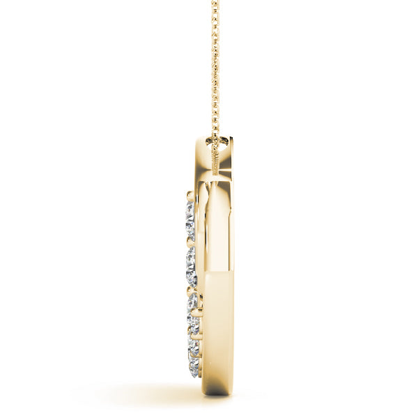 14K Yellow Gold 1 ct tw Fashion Diamond Pendant