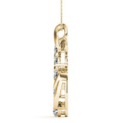 14K Yellow Gold 1 ct tw Fashion Diamond Pendant