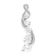 18K White Gold 1 ct tw Fashion Diamond Pendant
