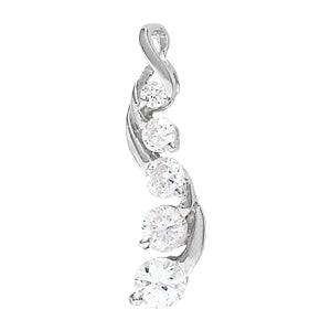 18K White Gold 1 ct tw Fashion Diamond Pendant