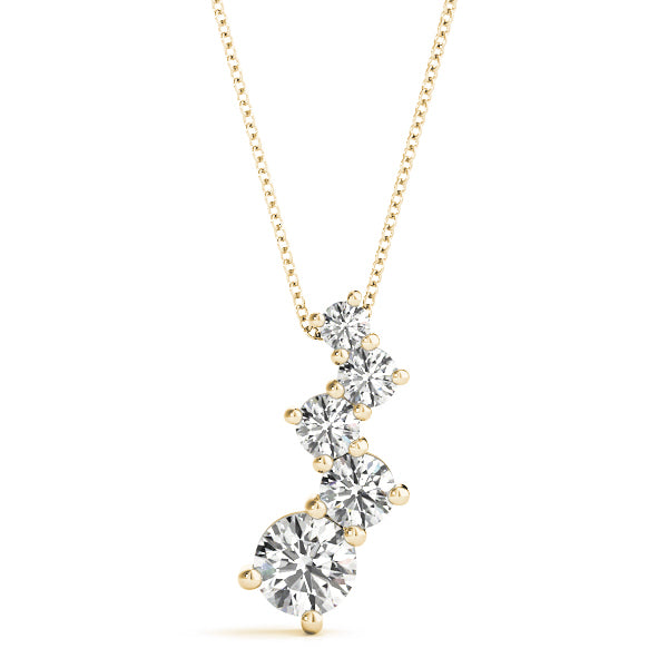 14K Yellow Gold 1 ct tw Fashion Diamond Pendant