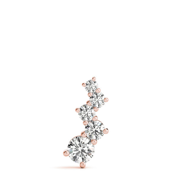 14K Rose Gold 1 ct tw Fashion Diamond Pendant
