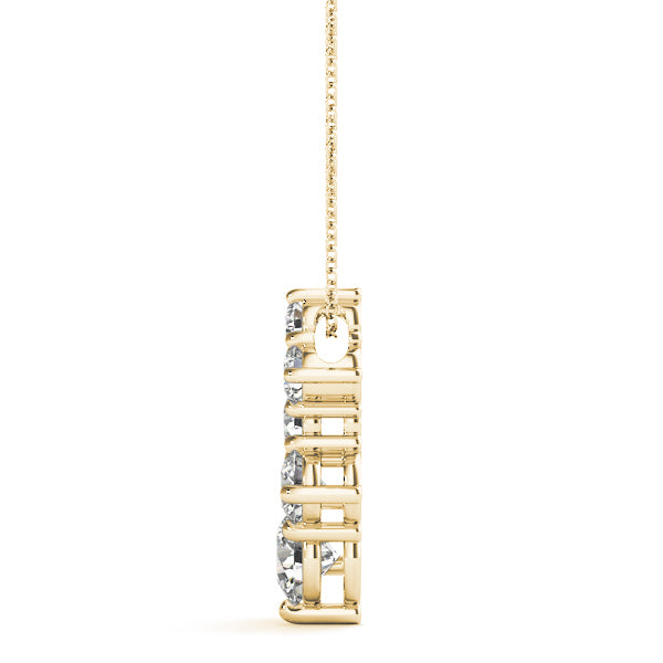 18K Yellow Gold 1 ct tw Fashion Diamond Pendant