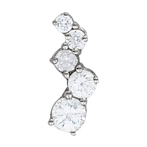 Platinum 1 ct tw Fashion Diamond Pendant