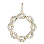 18K Yellow Gold 1 ct tw Fashion Diamond Pendant