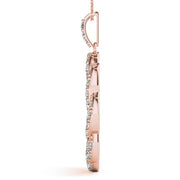 18K Rose Gold 1 ct tw Fashion Diamond Pendant