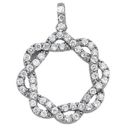 Platinum 1 ct tw Fashion Diamond Pendant