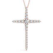 18K Rose Gold 1 ct tw Fashion Diamond Pendant