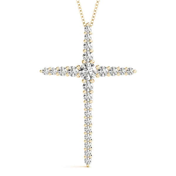 14K Yellow Gold 1 ct tw Fashion Diamond Pendant