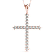 14K Rose Gold 1 ct tw Fashion Diamond Pendant