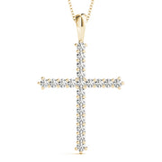 18K Yellow Gold 1 ct tw Fashion Diamond Pendant