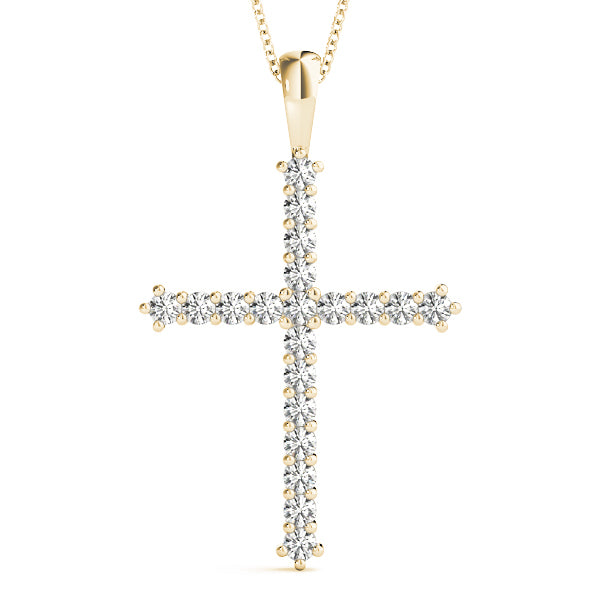 18K Yellow Gold 1 ct tw Fashion Diamond Pendant