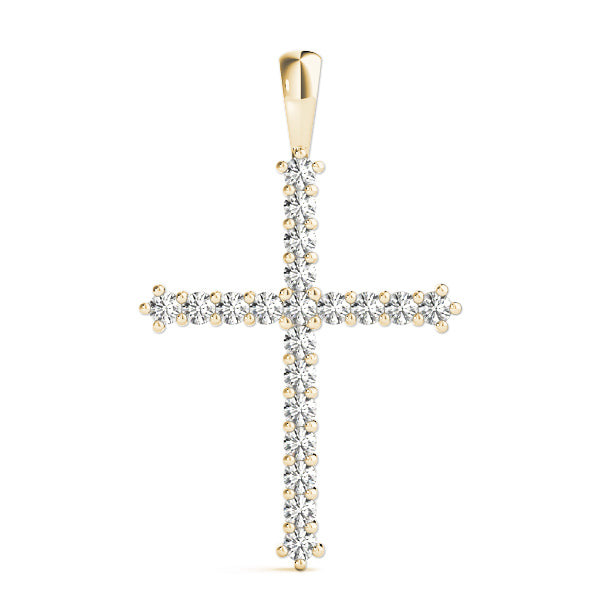 18K Yellow Gold 1 ct tw Fashion Diamond Pendant