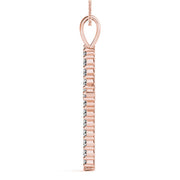18K Rose Gold 1 ct tw Fashion Diamond Pendant