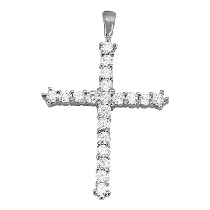 18K White Gold 1 ct tw Fashion Diamond Pendant