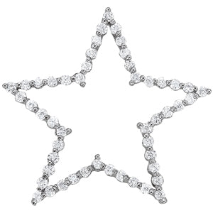 14K White Gold 1 ct tw Fashion Diamond Pendant