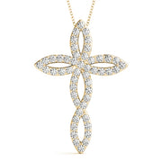 14K Yellow Gold 1 ct tw Fashion Diamond Pendant