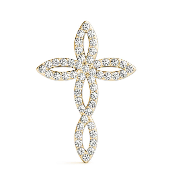 14K Yellow Gold 1 ct tw Fashion Diamond Pendant