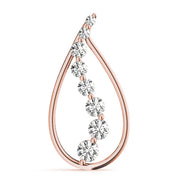 14K Rose Gold 1 ct tw Fashion Diamond Pendant
