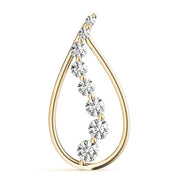 14K Yellow Gold 1 ct tw Fashion Diamond Pendant