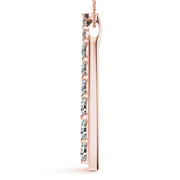 18K Rose Gold 1 ct tw Fashion Diamond Pendant