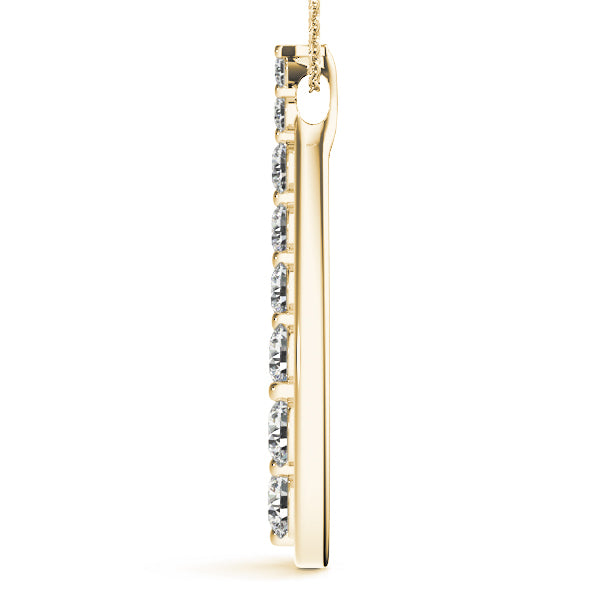 18K Yellow Gold 1 ct tw Fashion Diamond Pendant
