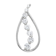 Platinum 1 ct tw Fashion Diamond Pendant