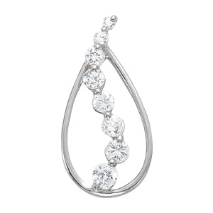 Platinum 1 ct tw Fashion Diamond Pendant